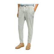 Brooks Brothers Stretch Sueded Cotton Jersey Joggingbyxor Gray, Herr