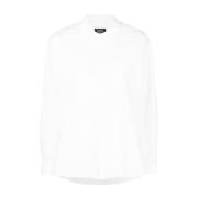 A.p.c. Vit Logo Boyfriend Skjorta White, Dam