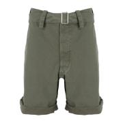 Maison Margiela Casual Twill Shorts för Män Green, Herr