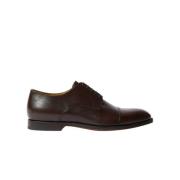 Scarosso Klassiska bruna cap toe derby skor Brown, Herr