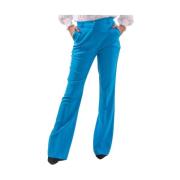 Fracomina Fracomina Bootcut-byxor i tekniskt tyg - Fr23Wva018W42901 Bl...