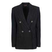 Max Mara Studio Blazerjacka Black, Dam