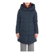 Woolrich Blå Quiltad Parka Blue, Dam