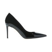 Scarosso Lackläder Pumps Black, Dam