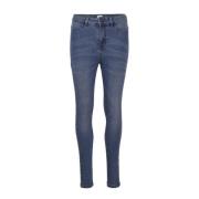 Saint Tropez Skinny-Fit Hög Midja Jeans, Klassisk Blå Tvätt Blue, Dam