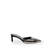 Bettina Vermillon Mules Black, Dam