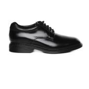 Hogan Svarta Läder Business Flats Black, Herr