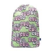 Comme des Garçons Grafiskt Tryck Dragsnöre Ryggsäck Green, Herr