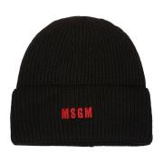 Msgm Hats Black, Herr