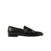 Scarosso Ernesto Loafers - Handgjorda italienska läderskor Black, Herr