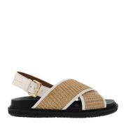 Marni Platta Sandalerer Brown, Dam