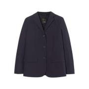 Aspesi Vincent Blazer Jacka Blue, Dam