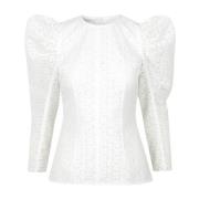 Philosophy di Lorenzo Serafini Broderad Bomullsskjorta White, Dam