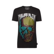Philipp Plein Skull and Plein T-Shirt Black, Herr