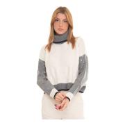 Pennyblack Paljetter Kabelstickad Turtleneck Tröja Gray, Dam