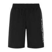 A-Cold-Wall Svart bomull Bermuda shorts Black, Herr