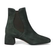 Sangiorgio Raffinerade italienska mocka ankelboots Green, Dam