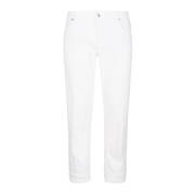 Eleventy Denim 5 Fickor Byxor i Dammig Färg White, Herr