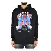 Marcelo Burlon Svart Bomullshuvtröja Black, Herr