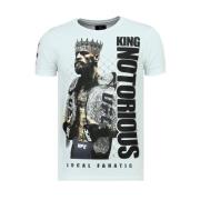 Local Fanatic King Notorious - Slim fit T-shirt Herr - 6324Z White, He...