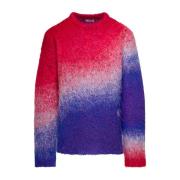 ERL Multifärgad Stickad Tröja Med Crewneck Multicolor, Herr