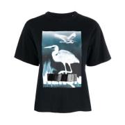 Heron Preston Svart Logo T-Shirt Black, Dam