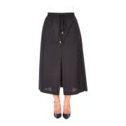 Semicouture Midi Skirts Black, Dam