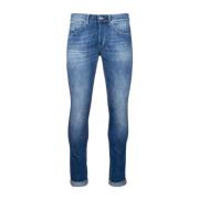 Dondup Stiliga Slim-fit Jeans Blue, Herr