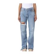 Gaëlle Paris Straight Jeans Blue, Dam