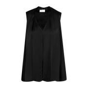 Ottod'Ame Sleeveless Tops Black, Dam