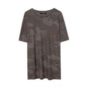 Zadig & Voltaire Camouflage Linne T-shirt Herrmode Green, Herr