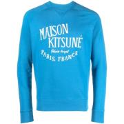 Maison Kitsuné Tröja Hoodies Blue, Herr