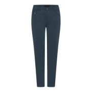 C.Ro Straight Trousers Blue, Dam