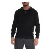 Gran Sasso Cardigan with double slide fastener Black, Herr