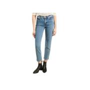 Samsøe Samsøe Stretch Mom Fit Jeans Blue, Dam