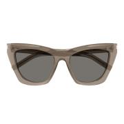 Saint Laurent New Wave SL 214 Kate Solglasögon Brown, Dam