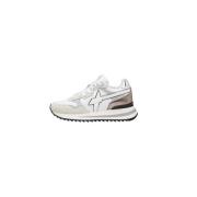 W6Yz Dynamiska sneakers med glänsande detaljer White, Dam