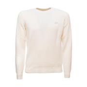 Sun68 Stor Stickad Crew Neck Tröja White, Herr