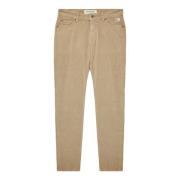 Roy Roger's Slim Fit Cordbyxor Brown, Herr