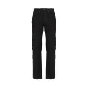 JW Anderson Svarta Bomullsdenim Jeans Black, Herr