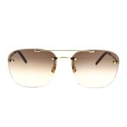 Saint Laurent Rimless Caravan Solglasögon Sl309 Yellow, Dam