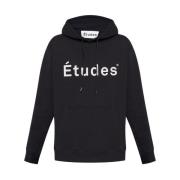 Études Sweatshirts Hoodies Black, Herr