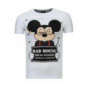 Local Fanatic State Prison Bad Mouse Rhinestone - Herr T Shirt - 5764W...