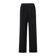 Msgm Straight Trousers Black, Dam