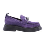 Laura Bellariva Eleganta Majeur Loafers för Kvinnor Purple, Dam