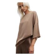 Ahlvar Gallery Thess silkes-topp sand Brown, Dam