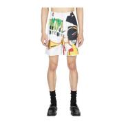 Honey Fucking Dijon Shorts med grafiskt tryck White, Unisex