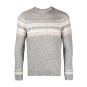 Eleventy Grå Girocollo Pullover Gray, Herr