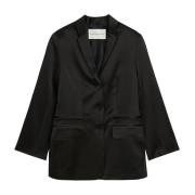 By Malene Birger Blazerjacka Black, Dam