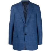 Brioni Rutig Kavaj Blue, Herr